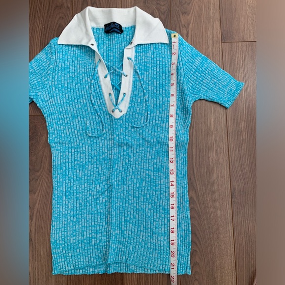 Vintage Knit Polo Top - Picture 3 of 4
